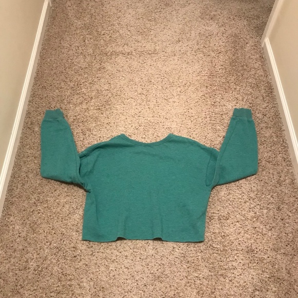 Cropped lightweight sweatshirt - Picture 3 of 4